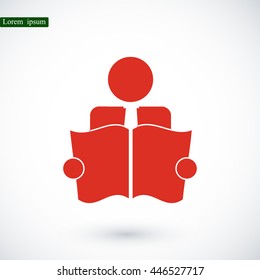 Book Reader Sign Icon