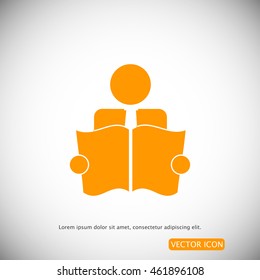 Book Reader Sign Icon