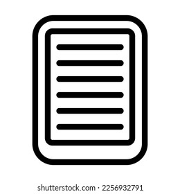 Book Reader Vector Line Icon Design