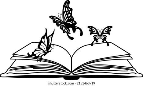 Book Reading With Butterflies File is suitable for t-shirt, laser cutting, sublimation, hobby, cards, invitations, website or crafts projects. Perfect for magazine, news papers, posters etc.
