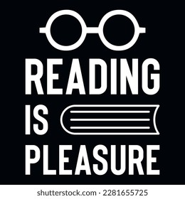 Lectura de libros o buen diseño de camisetas tipográficas o gráficas del amante de la lectura de libros