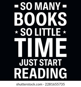 Book reading or good book reading book lover typographic or graphics tshirt design