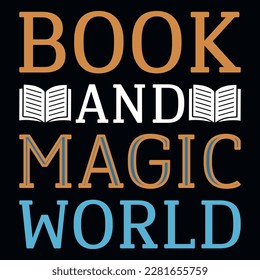 Book reading or good book reading book lover typographic or graphics tshirt design