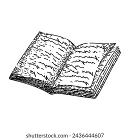 libro de lectura dibujado a mano. niño negro, niña de estudio, adolescente de otoño personas leyendo boceto vectorial. ilustración negra aislada