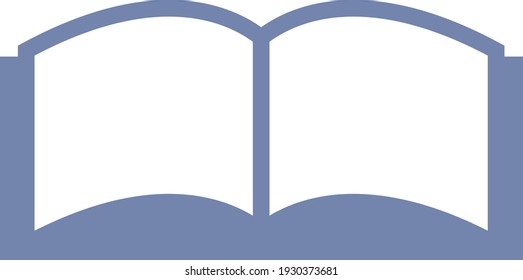 Book reading, illustration, vector on white background.