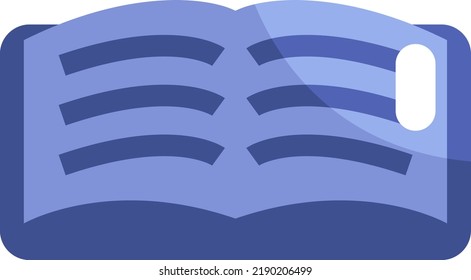 Buchlesen, Illustration, Vektorgrafik auf weißem Hintergrund.