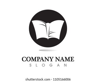 Book reading logo and symbols template icons app