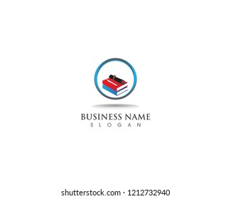Book reading logo and symbols template icons app