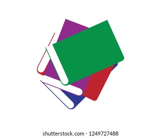 Book reading logo and symbols template icons app