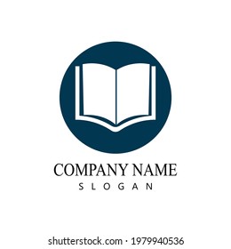 Aplicación para iconos de plantillas de símbolos y logotipo de lectura de libros