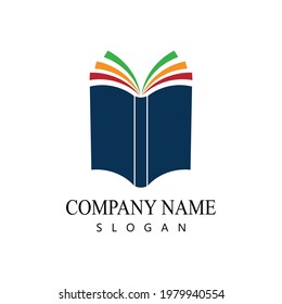 Book reading logo and symbols template icons app