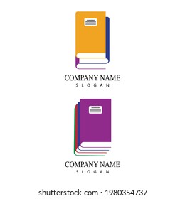 Book reading logo and symbols template icons app