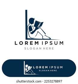 Book reading logo and symbols template icons app