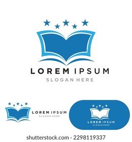 Book reading logo and symbols template icons app