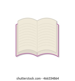 book reading paper study icon. Isolated and flat illustration. Vector graphic