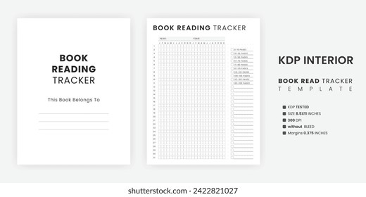 Bullet Reading Tracker Journal | Book Reading Journal für Buchliebhaber | Täglicher Habitat - Tracker