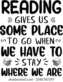 Book Reading T-shirt design graphic