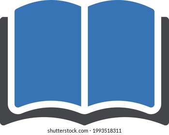 book reading vector glyph colour icon