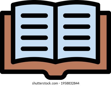icono de lectura de líneas vectoriales