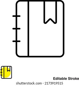 Book Reading Vector Line Icon