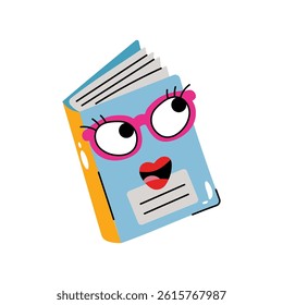 Book reading vector Sticker. Eps 10 file