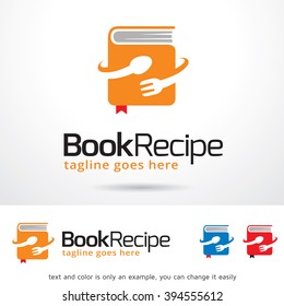 Book Recipe Logo Template Design Vector 