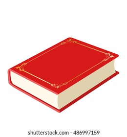 Book with a red cover