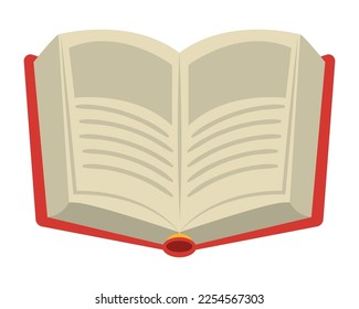 book red, book day icon white background