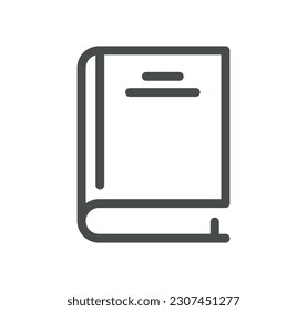 Book related icon outline and linear vector.