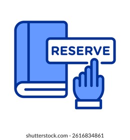 Book Reserve Icon Element For Design