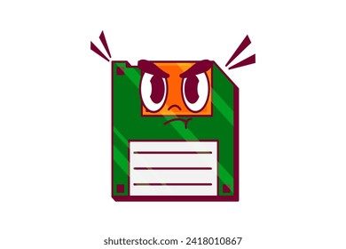 Retro Flat Sticker Design
