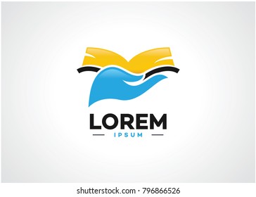 Book Safe Logo Template Design Vector, Emblem, Design Concept, Creative Symbol, Icon