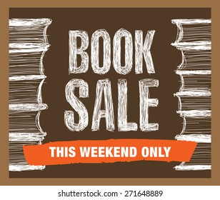 book sale vector graphic design