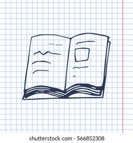book scetch. vector 
