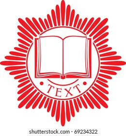 book - school badge (order, symbol, emblem)