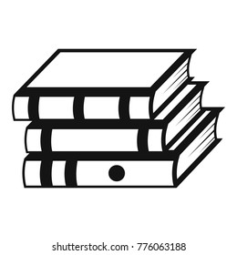 Book school icon. Simple illustration of book school vector icon for web