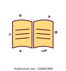 book school icon vector design 