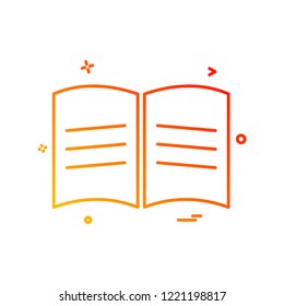 book school icon vector design 
