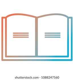 book school isolated icon