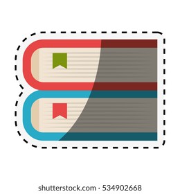 book school isolated icon