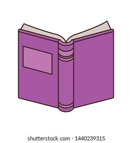 book of school open with white background