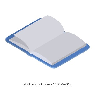 book of school open with white background