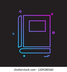 book school study icon vector design