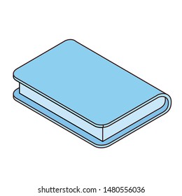 book of school with white background