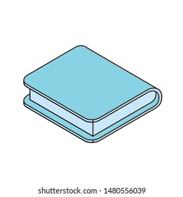 book of school with white background