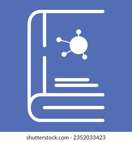 Book science laboratory icon logo