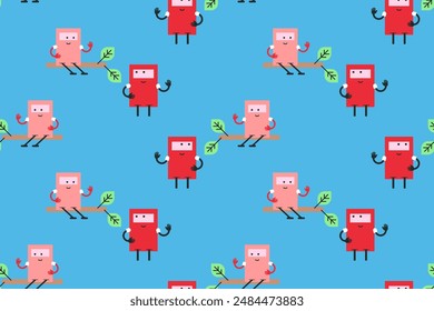 Book seamless pattern background. Book illuistration seamless pattern background