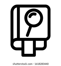 book search icon isolated sign symbol vector illustration - high quality black style vector icons

