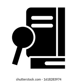 book search icon isolated sign symbol vector illustration - high quality black style vector icons
