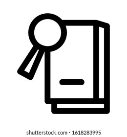book search icon isolated sign symbol vector illustration - high quality black style vector icons
